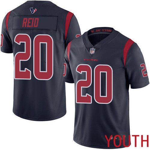 Houston Texans Limited Navy Blue Youth Justin Reid Jersey NFL Football #20 Rush Vapor Untouchable